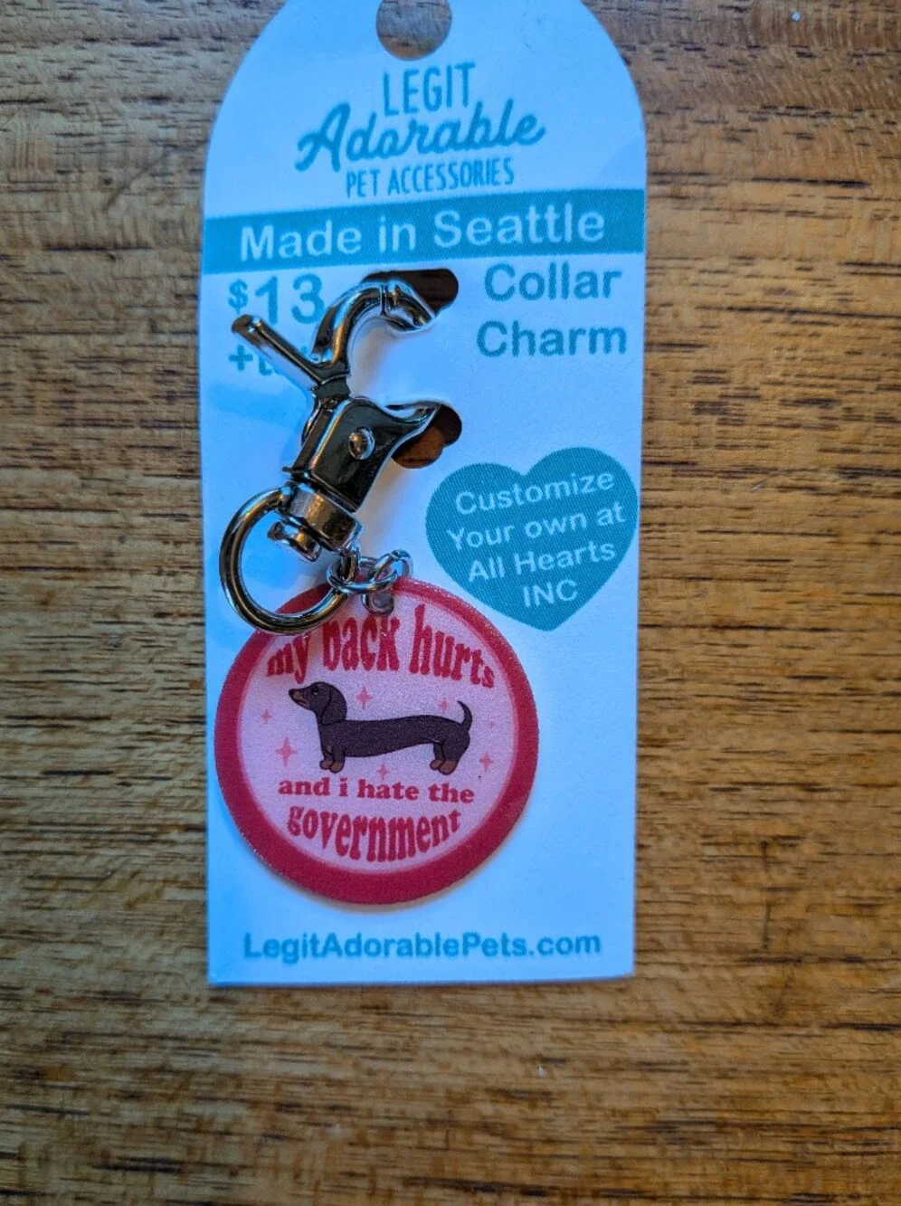 Dachshund Collar Charm